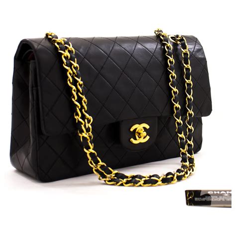 black & white chanel bag|what color is black.